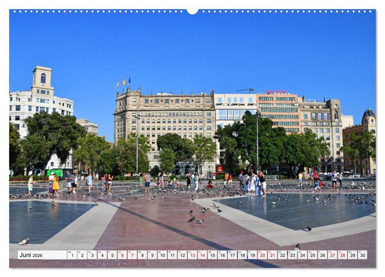 Produktbild: BARCELONA, Traumziel am Mittelmeer (hochwertiger Premium Wandkalender 2026 DIN A2 quer), Kunstdruck in Hochglanz