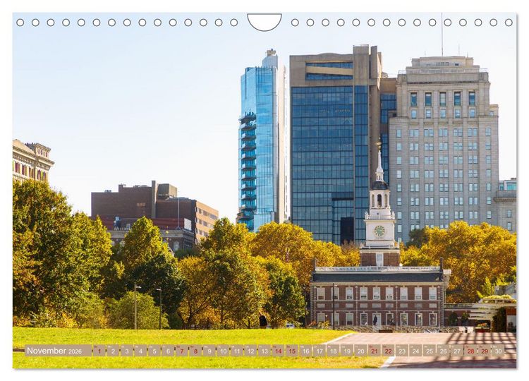 Produktbild: Pennsylvania. Die Wiege der USA zwischen Tradition und Moderne (Wandkalender 2026 DIN A4 quer), CALVENDO Monatskalender