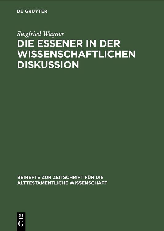 Produktbild: Die Essener in der wissenschaftlichen Diskussion
