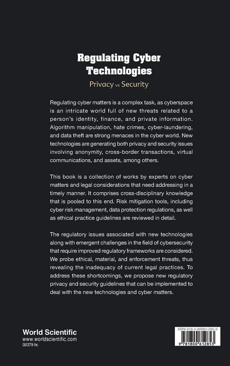 Produktbild: Regulating Cyber Technologies