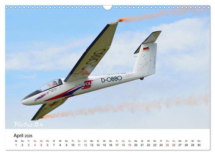 Produktbild: Faszination Kunst- und Segelflug (Wandkalender 2026 DIN A3 quer), CALVENDO Monatskalender