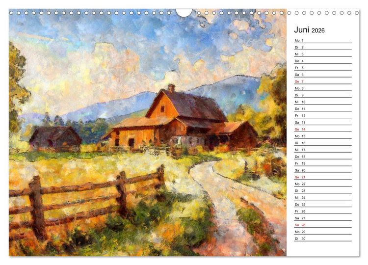 Produktbild: Fr&uuml;her Impressionismus (Wandkalender 2026 DIN A3 quer), CALVENDO Monatskalender