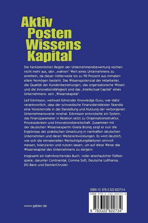 Produktbild: Aktivposten Wissenskapital