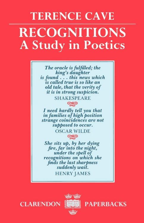 Produktbild: Recognitions a Study in Poetics