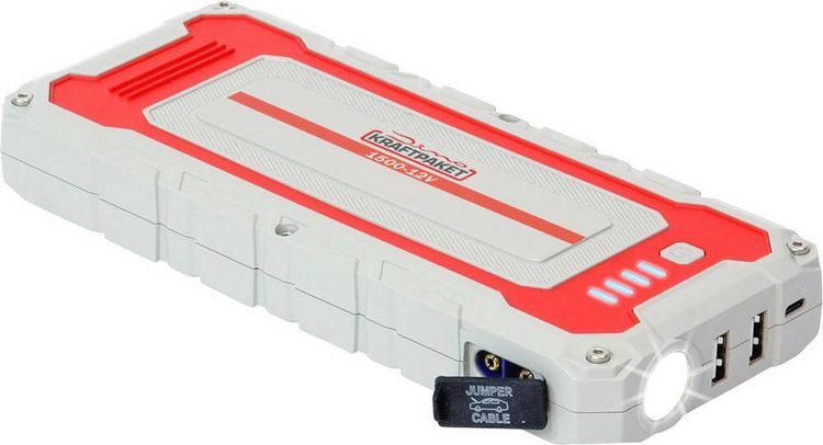 Produktbild: Dino KRAFTPAKET Schnellstartsystem 12V 1500A 62.9Wh 136150 Starthilfestrom (12 V)=500A Arbeitsleuchte, Elektronikschutz