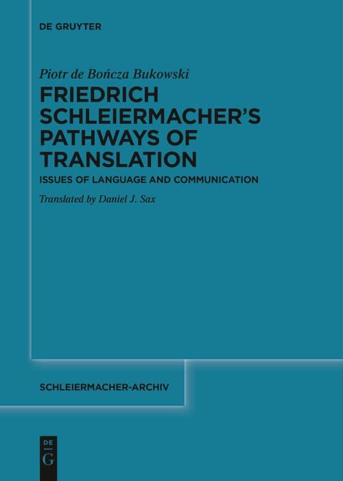 Produktbild: Friedrich Schleiermacher's Pathways of Translation