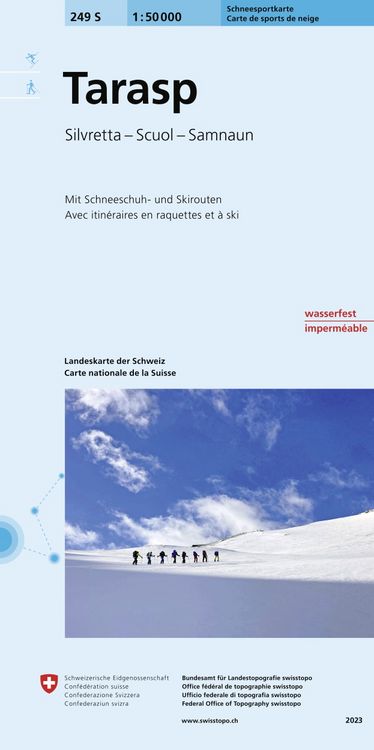 Produktbild: Swisstopo 1 : 50 000 Tarasp Ski