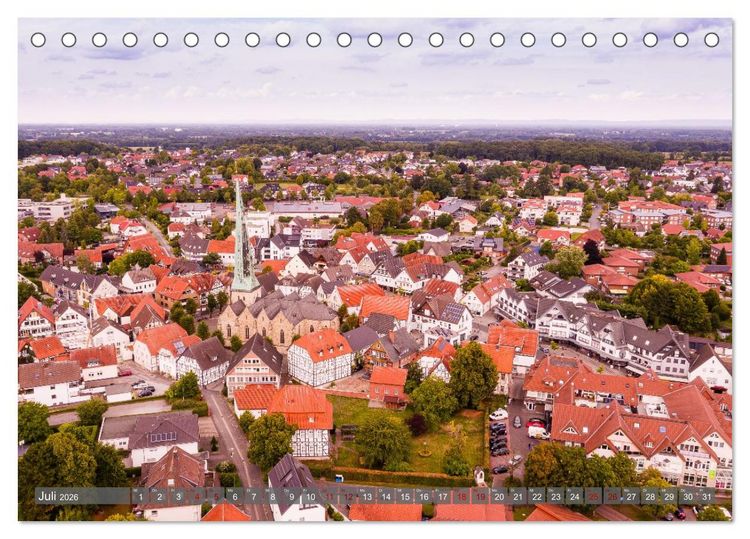 Produktbild: Ein Blick auf Delbr&uuml;ck (Tischkalender 2026 DIN A5 quer), CALVENDO Monatskalender