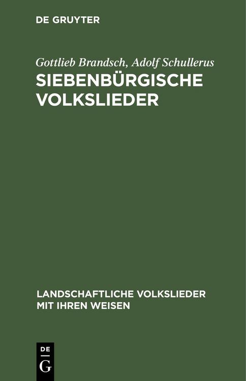 Produktbild: Siebenb&uuml;rgische Volkslieder