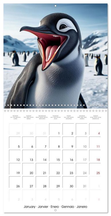 Produktbild: Joie animale - Une ann&eacute;e de sourires et d'&eacute;nergie positive (Calendrier mural carr&eacute; 2026 30x30 cm) Calendrier double avec une page pour vos prises de notes
