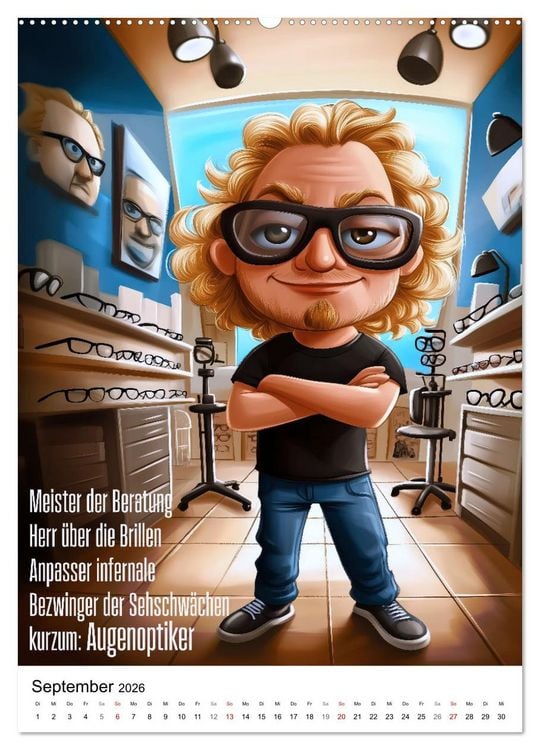 Produktbild: Optikerspr&uuml;che (hochwertiger Premium Wandkalender 2026 DIN A2 hoch), Kunstdruck in Hochglanz