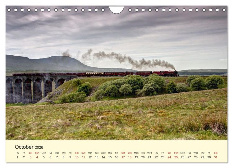 Produktbild: Steam Landscape (Wall Calendar 2026 DIN A4 landscape), CALVENDO 12 Month Wall Calendar