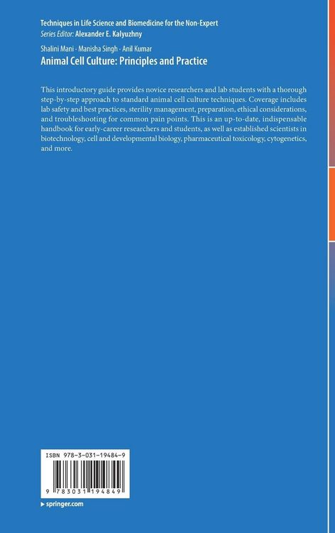 Produktbild: Animal Cell Culture: Principles and Practice