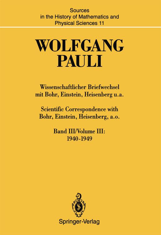 Produktbild: Wissenschaftlicher Briefwechsel mit Bohr, Einstein, Heisenberg u.a. / Scientific Correspondence with Bohr, Einstein, Heisenberg, a.o.