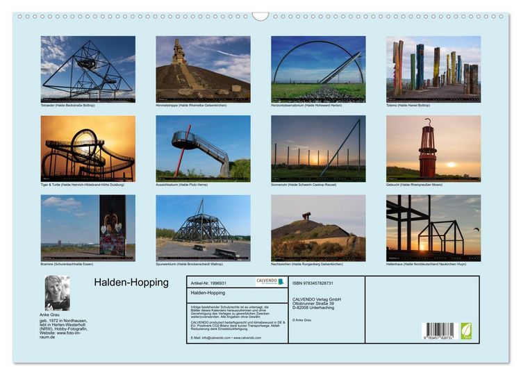 Produktbild: Halden-Hopping (Wandkalender 2026 DIN A2 quer), CALVENDO Monatskalender