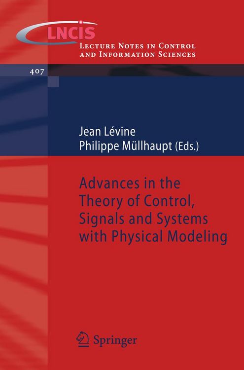 Produktbild: Advances in the Theory of Control, Signals and Systems with Physical Modeling
