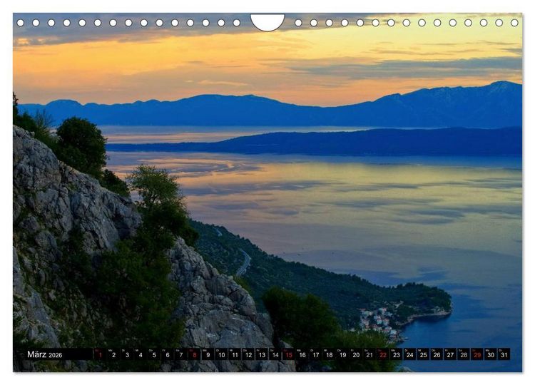 Produktbild: Makarska Riviera - Malerische Urlaubsorte in Dalmatien (Wandkalender 2026 DIN A4 quer), CALVENDO Monatskalender