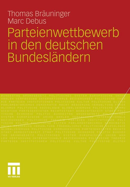 Produktbild: Parteienwettbewerb in den deutschen Bundesl&auml;ndern