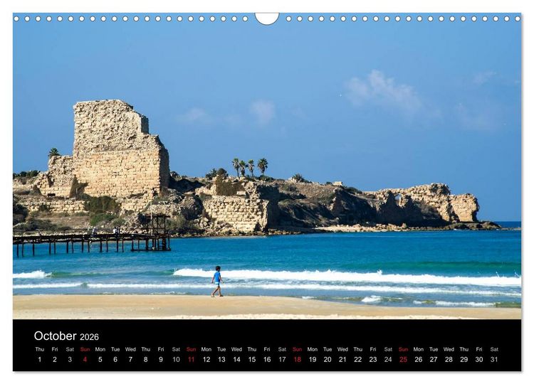 Produktbild: Monuments of Israel 2026 (Wall Calendar 2026 DIN A3 landscape), CALVENDO 12 Month Wall Calendar