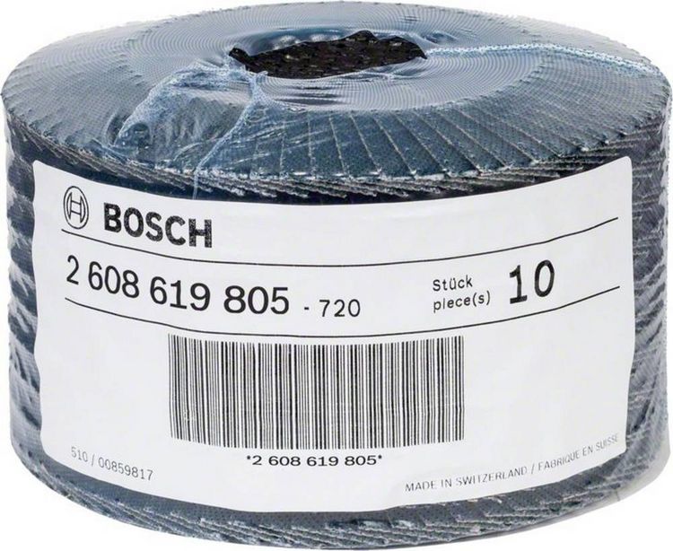 Produktbild: Bosch Accessories 2608619805 X551 F&auml;cherschleifscheibe Durchmesser 125 mm Bohrungs-&Oslash; 22.23 mm K&ouml;rnung (num) 80 1 St.