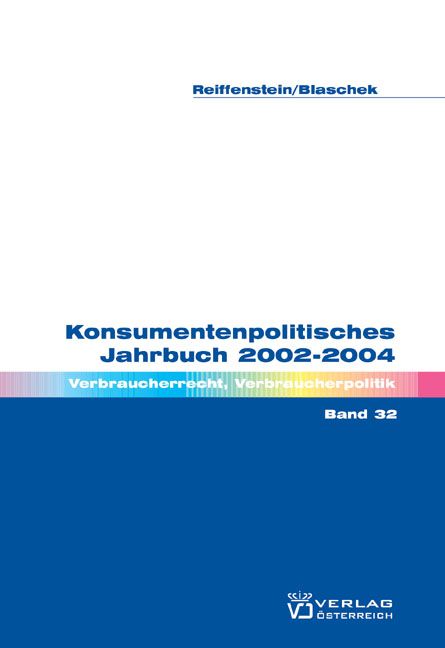 Produktbild: Konsumentenpolitisches Jahrbuch