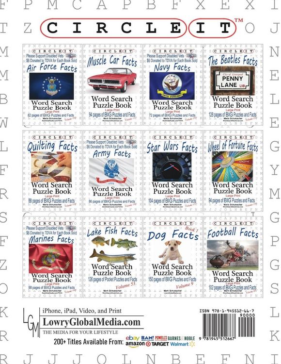 Produktbild: Circle It, United States Navy Facts, Word Search, Puzzle Book
