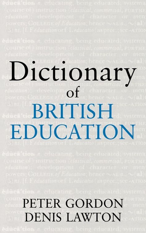 Produktbild: Dictionary of British Education
