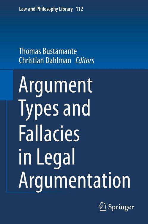 Produktbild: Argument Types and Fallacies in Legal Argumentation