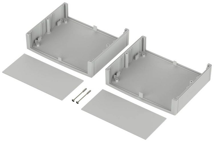 Produktbild: Bopla UNIMAS U 160 26160000 Elektronikgeh&auml;use 160 x 133 x 75 Polystyrol (EPS) Lichtgrau (RAL 7035) 1 St.