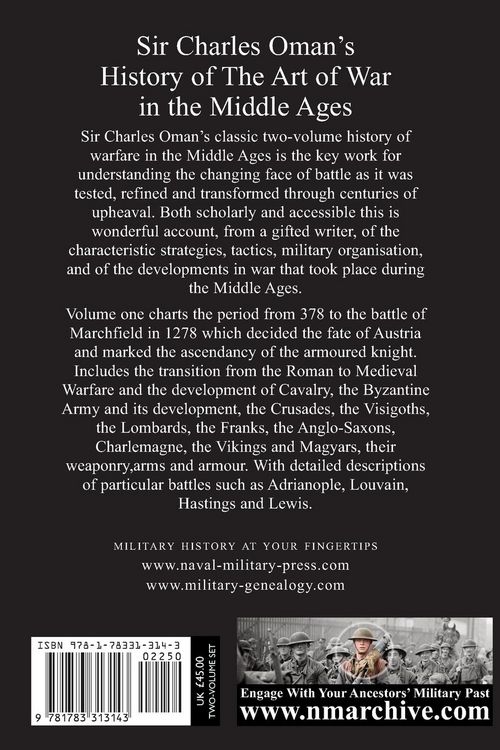 Produktbild: Sir Charles Oman's History of The Art of War in the Middle Ages Volume 1
