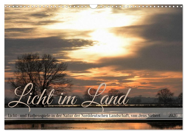Produktbild: Licht im Land (Wandkalender 2026 DIN A3 quer), CALVENDO Monatskalender