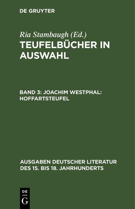 Produktbild: Joachim Westphal: Hoffartsteufel