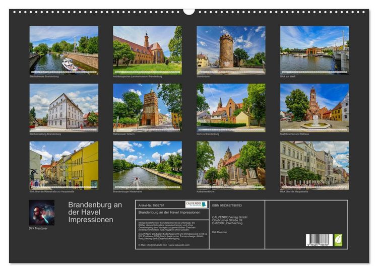 Produktbild: Brandenburg an der Havel Impressionen (Wandkalender 2026 DIN A2 quer), CALVENDO Monatskalender