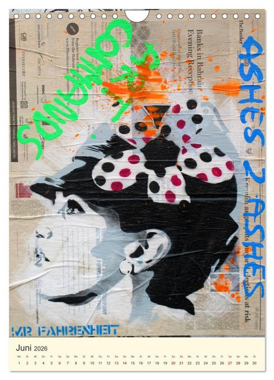 Produktbild: Famous Women in StreetArt (Wandkalender 2026 DIN A4 hoch), CALVENDO Monatskalender