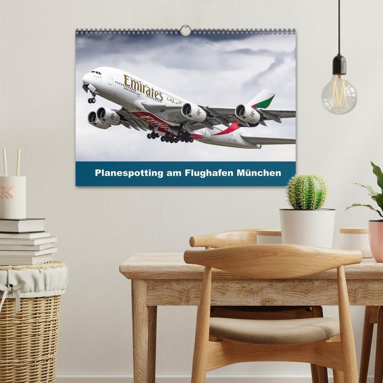 Produktbild: Planespotting am Flughafen M&uuml;nchen (Wandkalender 2026 DIN A3 quer), CALVENDO Monatskalender