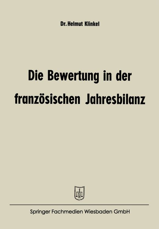 Produktbild: Die Bewertung in der franz&ouml;sischen Jahresbilanz