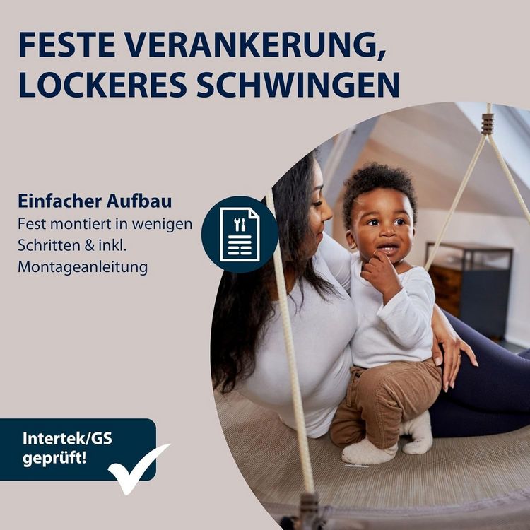 Produktbild: HUDORA 72202 - Nestschaukel Lounge 90 cm, sand