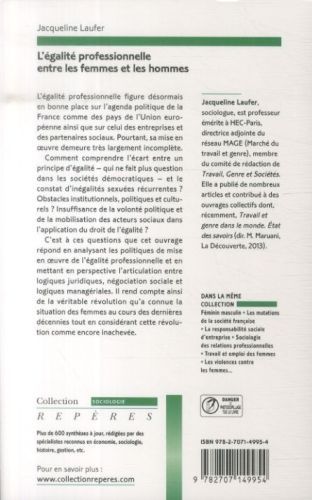 Produktbild: L'&eacute;galit&eacute; professionnelle entre les femmes et les hommes