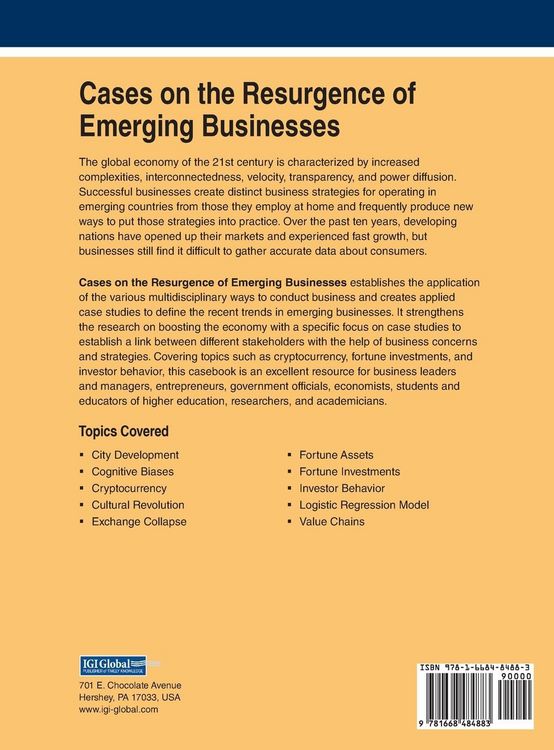 Produktbild: Cases on the Resurgence of Emerging Businesses