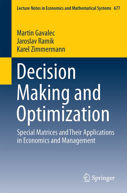 Produktbild: Decision Making and Optimization
