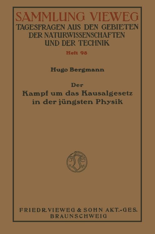 Produktbild: Der Kampf um das Kausalgesetz in der j&uuml;ngsten Physik