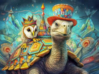 Produktbild: CALVENDO Puzzle Zirkusfantasien | 1000 Teile Lege-Gr&ouml;&szlig;e 64x48cm Foto-Puzzle f&uuml;r gl&uuml;ckliche Stunden