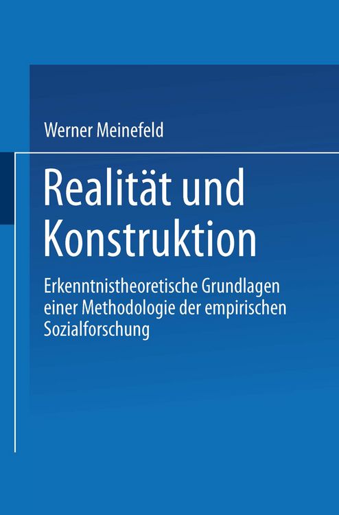 Produktbild: Realit&auml;t und Konstruktion