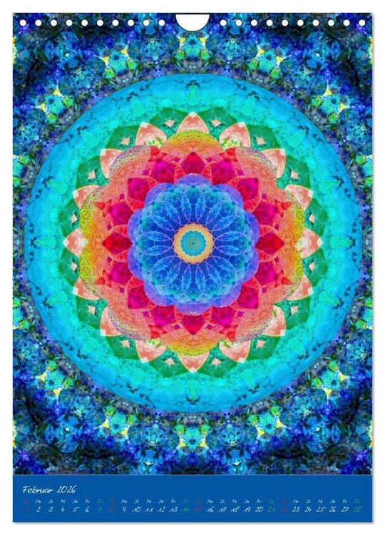 Produktbild: Bl&uuml;hende Mandalas (Wandkalender 2026 DIN A4 hoch), CALVENDO Monatskalender