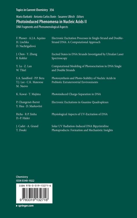 Produktbild: Photoinduced Phenomena in Nucleic Acids II