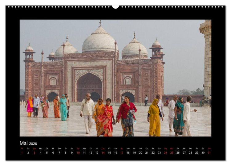 Produktbild: Taj Mahal (Wandkalender 2026 DIN A2 quer), CALVENDO Monatskalender