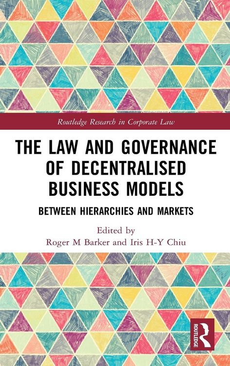 Produktbild: The Law and Governance of Decentralised Business Models