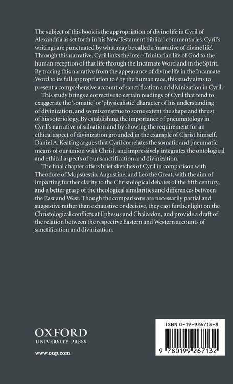Produktbild: The Appropriation of Divine Life in Cyril of Alexandria