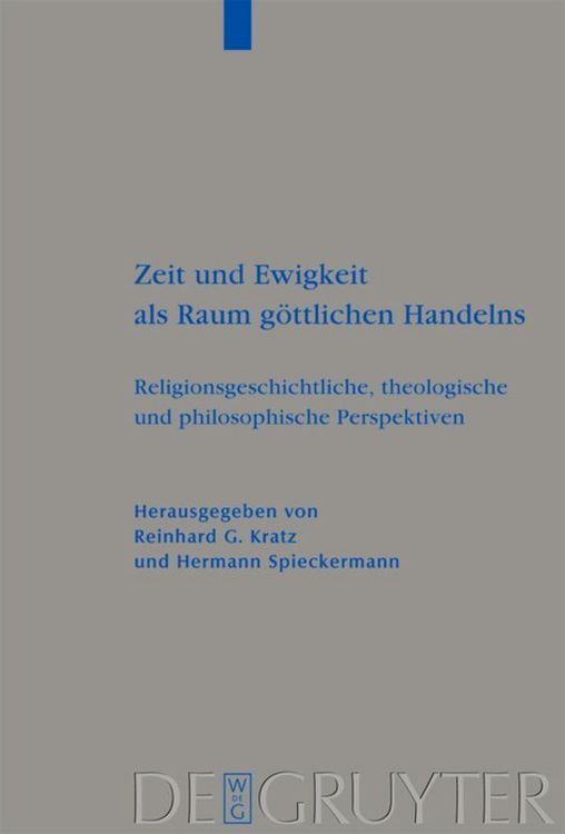 Produktbild: Zeit und Ewigkeit als Raum g&ouml;ttlichen Handelns