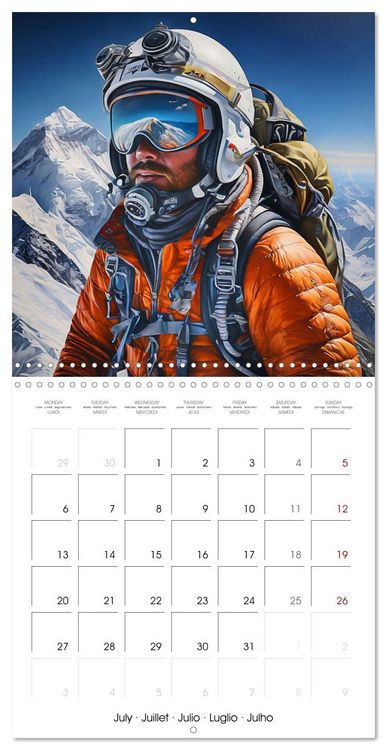 Produktbild: Mountaineers - Extreme mountaineering (Wall Calendar 2026 12 &times; 12 Inch) CALVENDO 12 Month Wall Calendar